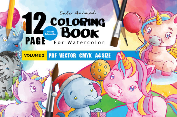Animal Coloring Book Watercolor Vol.2 Review for Real Embroidery Projects