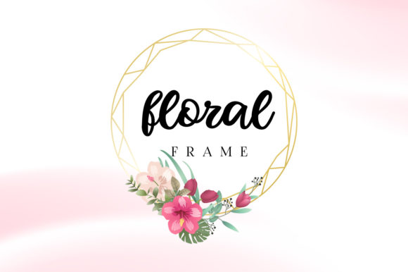 Evaluating the Watercolor Golden Floral Frame Template for Branding and Print Projects
