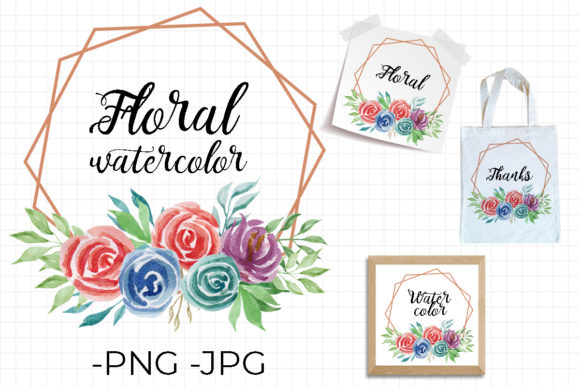 Floral Watercolor Frame Set V3 for Crafts