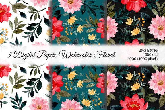 h1Seamless Pattern Floral Watercolor 54 for Branding and Design Projects/h1