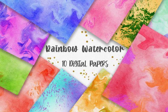 Rainbow Watercolor Textures for Backgrounds: A Designer’s Review