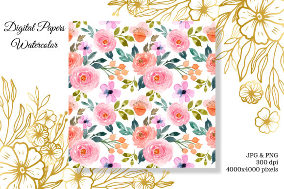Seamless Pattern Floral Watercolor 12 Review for Real Embroidery Projects