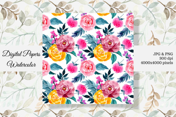 Seamless Pattern Floral Watercolor 3 Review