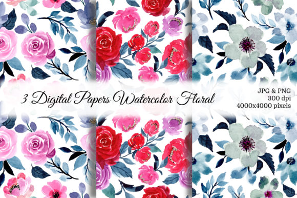 Seamless Pattern Floral Watercolor 30 for Modern Branding & Design Projects