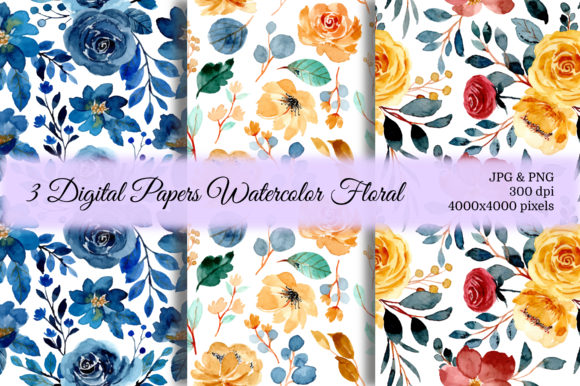 Seamless Pattern Floral Watercolor 43: A Fresh Design Asset for Lifestyle Blogs and Editorial Content