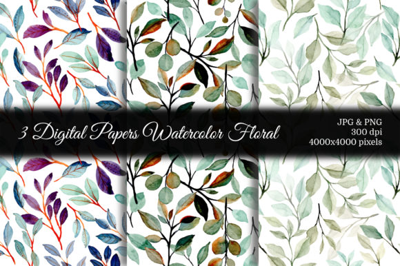 Seamless Pattern Leaves Watercolor 11 for Modern Branding and Marketing Visuals