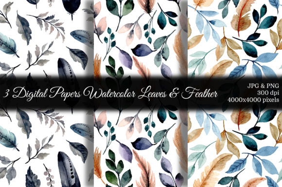 Seamless Pattern Leaves Watercolor 12 Review