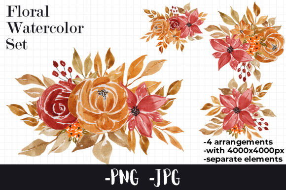 Watercolor Autumn Floral Bouquet 4 Crafts Review