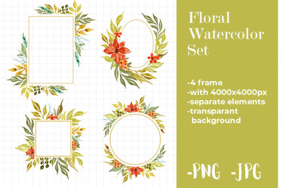 Watercolor Autumnal Floral Fall Frame Review
