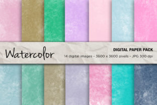 Watercolor Digital Papers & Backgrounds Review