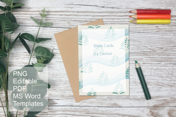 White Winter Watercolor Blank Cards – A Soft, Elegant Print Templates Choice for Holiday Crafting